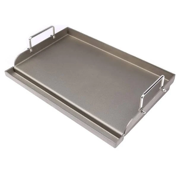 Tšepe e sa tšoaneng BBQ Griddle poleiti .